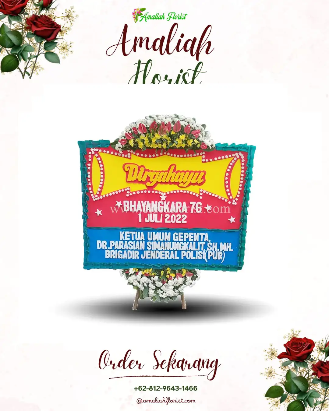 Papan Bunga HUT Ulang Tahun Kareng Lor